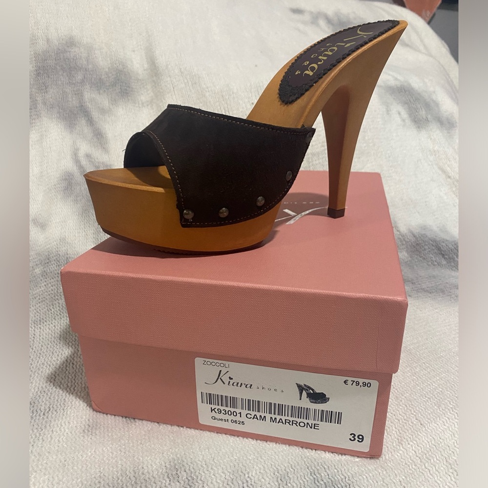 Kiara Brown and Black Platform Shoes